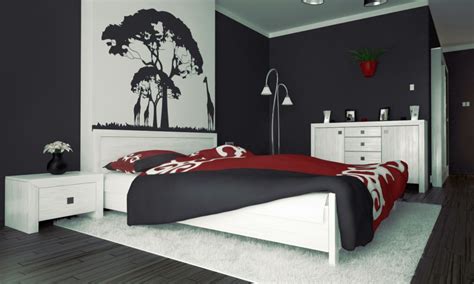 20 Striking Red, Black, and White Bedroom Ideas