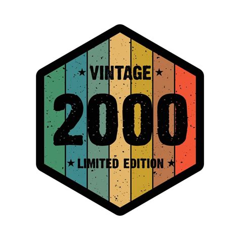 2000 vintage retro t shirt design, vector 7331507 Vector Art at Vecteezy