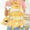 Kawaii Sanrioed Anime Kuromi My Melody Cinnamoroll Plush Backpack For ...