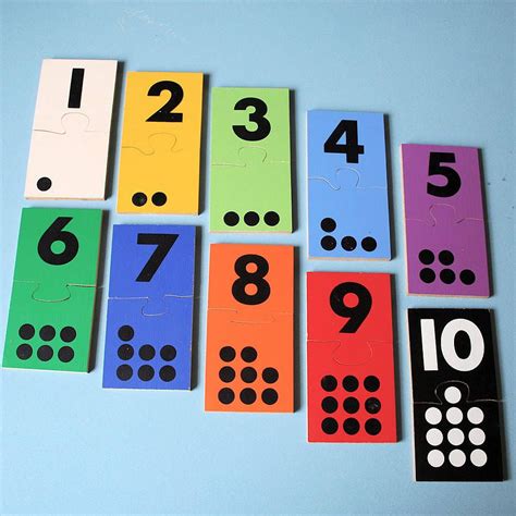 Vintage Wooden One To Ten Number Puzzle | Number puzzles, Preschool puzzles, Wooden numbers