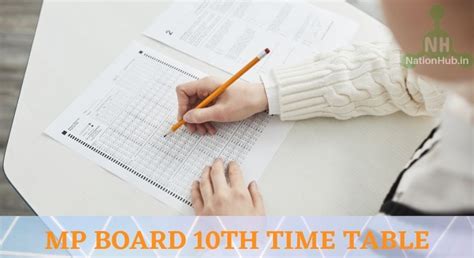 MP Board 10th Time Table 2025 PDF (Out) ‣ MPBSE Class 10 Exam Date @mpbse.nic.in