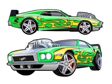 Vector cars for Hot wheels by Konstantin Shalev on Dribbble