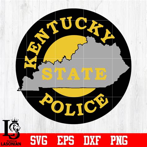 Badge Kentucky state Police svg eps dxf png file – lasoniansvg