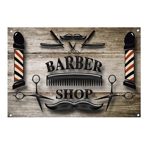 Barber Shop Metal Sign Barbers Decor Barbers Signs Barber | Etsy