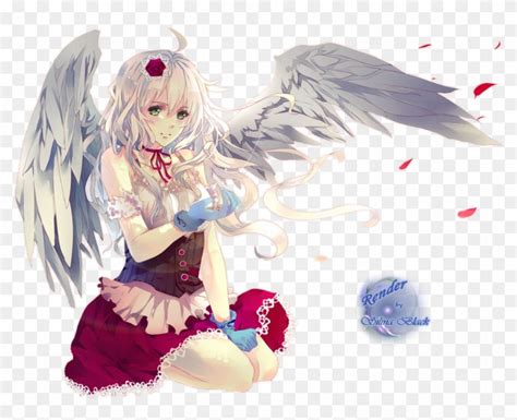 Picture - Anime Girl With Wings - Free Transparent PNG Clipart Images Download