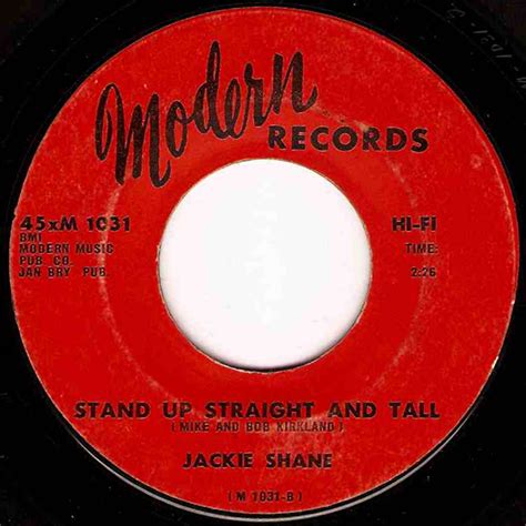 GROOVE ADDICT: JACKIE SHANE STAND UP STRAIGHT