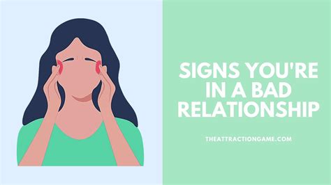 15 Signs You're In A Bad Relationship - The Attraction Game