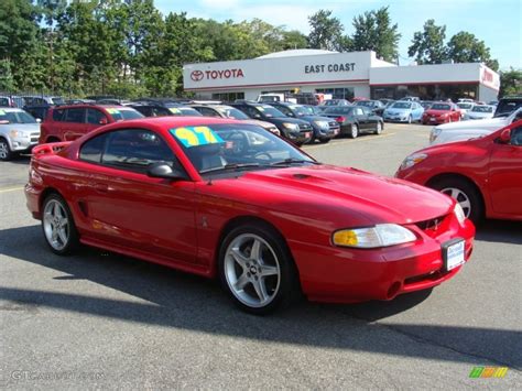 1992 Bright Red Ford Mustang Cobra Coupe #69657766 | GTCarLot.com - Car Color Galleries