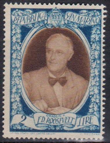 San Marino - Former U.S. Presidents on stamps theme. Franklin Delano Roosevelt. | Franklin ...