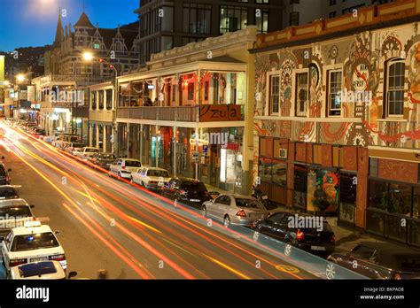 Dusk view down Long Street in Cape Town, South Africa Stock Photo - Alamy