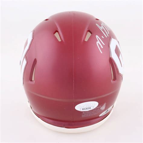 Nik Bonitto Signed Oklahoma Sooners Speed Mini Helmet (JSA & Bonitto ...