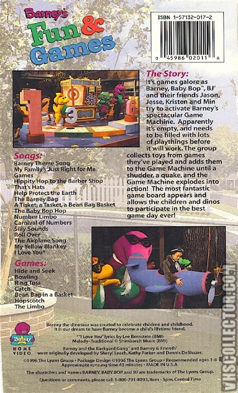 Barney's Fun & Games | VHSCollector.com