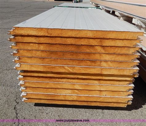 (12) tongue and groove insulated sheet metal panels in Topeka, KS | Item AA9681 sold | Purple Wave