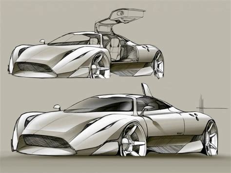 Supercar Concept Sketch Video - Car Body Design