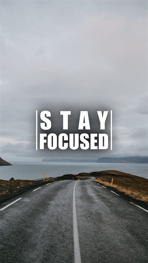 Stay Focused, amoled, black, focus, minimal, motivation, quote, quotes ...