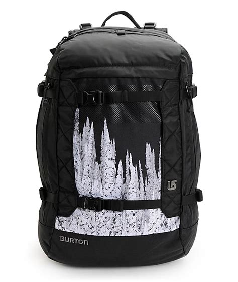 Burton Riders Black & Revelstoke Print Snowboard Backpack