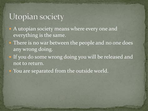 PPT - Utopian Society PowerPoint Presentation, free download - ID:1592743