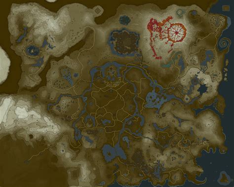 Looking for Ultra high quality BotW map to create large poster with : r/Breath_of_the_Wild