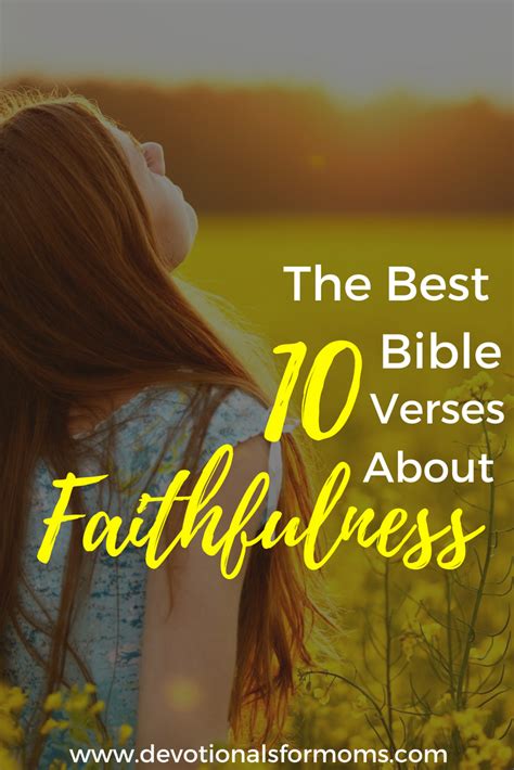 The 10 Best Bible Verses About Faithfulness