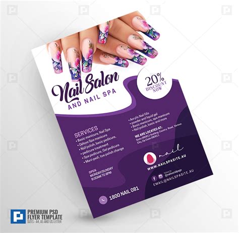 Beauty Nail Salon Flyer - PSDPixel