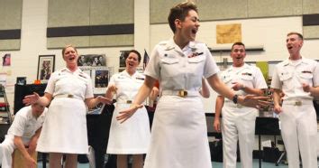 U.S. Navy singer channels Lady Gaga in show-stopping performance