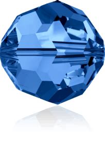 5000 - 6mm Swarovski Round Crystal Bead - Capri Blue | Crystal Findings