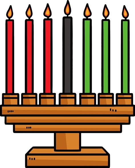 Kwanzaa Kinara Cartoon Colored Clipart Stock Image | VectorGrove - Royalty Free Vector Images ...