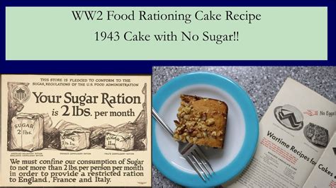 WW2 Food Rationing Cake Recipe from 1943! No White Sugar! (Honey Spice ...