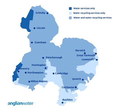 Anglian Water Boundary Map