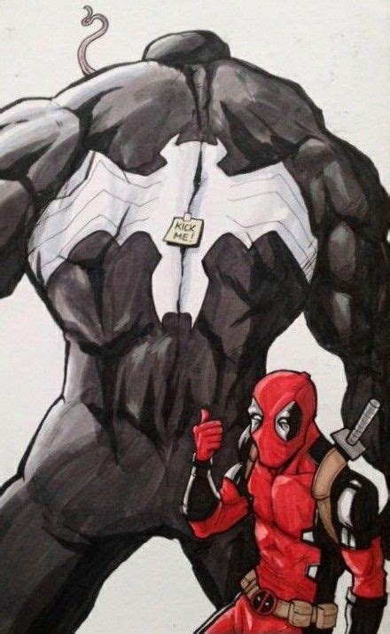 Deadpool and Venom | Deadpool and spiderman, Marvel deadpool, Venom