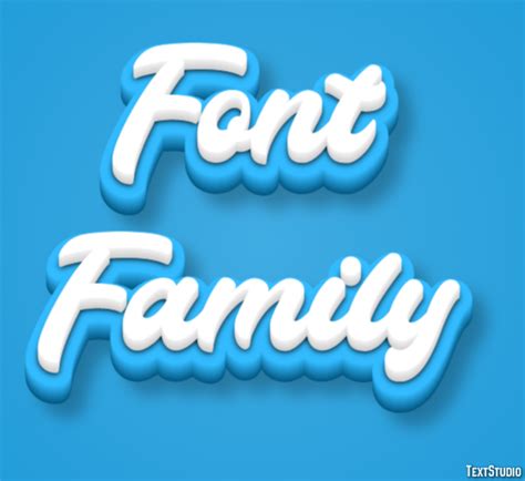 Font Family Text Effect and Logo Design Font