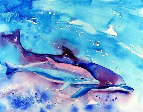 Dolphin watercolour | Art | Pinterest | Dolphins and Watercolour