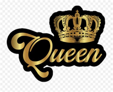 Queen Crown Gold Royalty Sticker - Solid Png,Queen Crown Logo - free ...