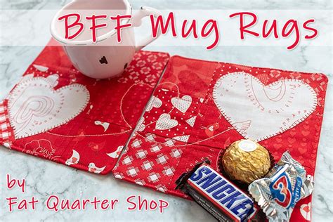 Tea Time with Friends – BFF Mug Rugs Tutorial