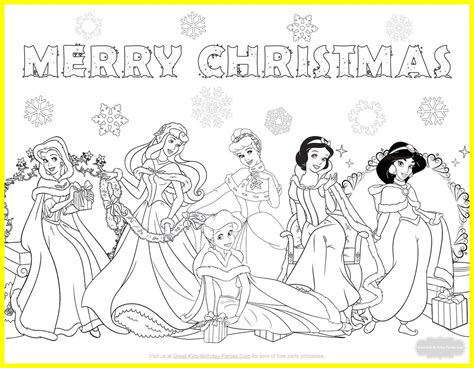 Disney Princess Holiday Coloring Pages – Through the thousand images on ...