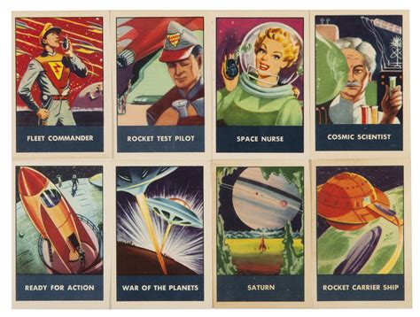 “SPACE PATROL” RALSTON PURINA PREMIUM TRADING CARDS NEAR SET.