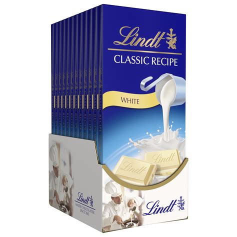 Buy Lindt CLASSIC RECIPE White Chocolate Bar, Chocolate Candy for the ...