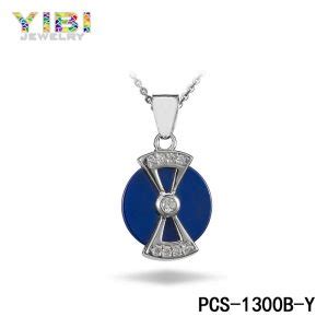 Blue Ceramic Pendant | Fine Jewelry Manufacturer | YIBI Jewelry