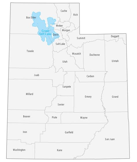 Utah County Map - GIS Geography