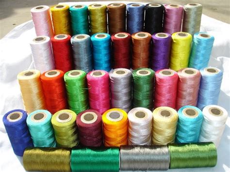 100% Silk Embroidery Thread 800 Yards Spool thread Line - Etsy