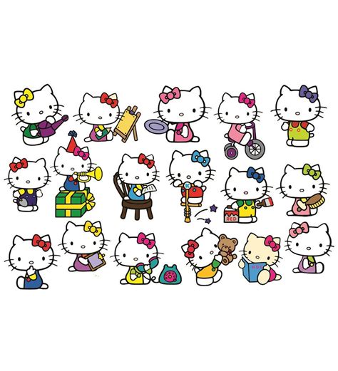 Buy Pvc Wall Stickers Cute Hello Kitty-17 Kitty Stickers at 38% OFF by ...