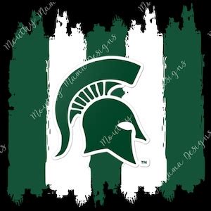 Michigan State Paint Brush MSU PNG SVG - Etsy