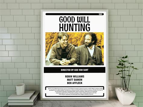 Good Will Hunting Poster Vintage Retro Art Wall Print | Etsy