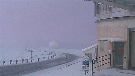 Hawaii snow, Mauna Kea Access Road closed