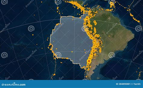 Near Nazca Plate. Boundaries. Satellite Map Stock Illustration - Illustration of line, fault ...