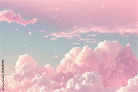 Light Pink Clouds Background