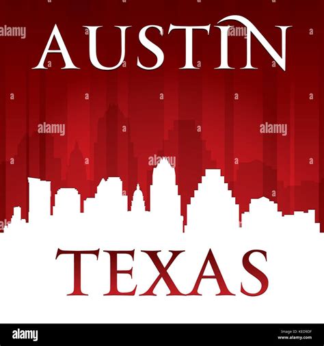 Austin texas skyline silhouette Stock Vector Images - Alamy