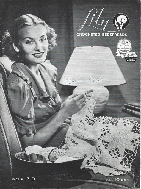 Vintage Beautiful Crochet Bedspread Patterns 1937 Book 7-B PDF Instant Digital Download ...