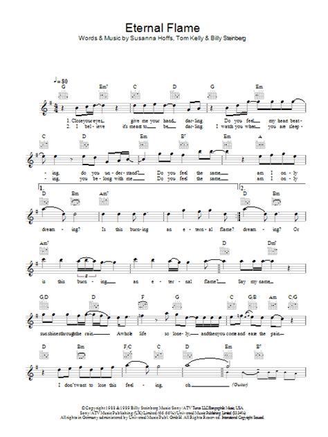 Eternal Flame | Sheet Music Direct