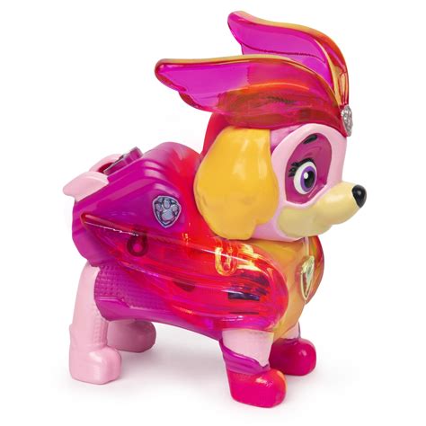 PAW Patrol, Mighty Pups Charged Up Skye Collectible Figure with Light ...